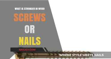 Wood Screws vs. Nails: Which Fastener Holds Stronger in Wood?