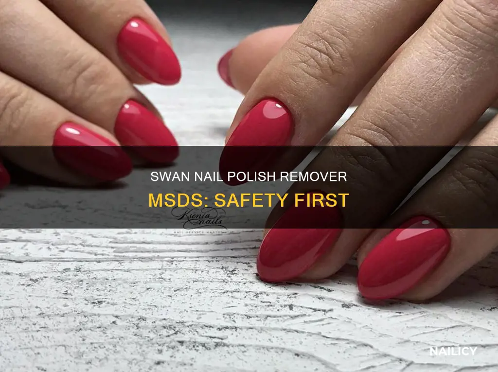 what is swan nail polish remover msds