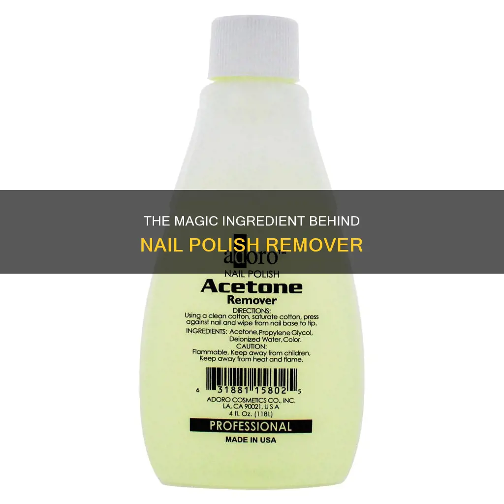 what is the active ingredient in nail polish remover