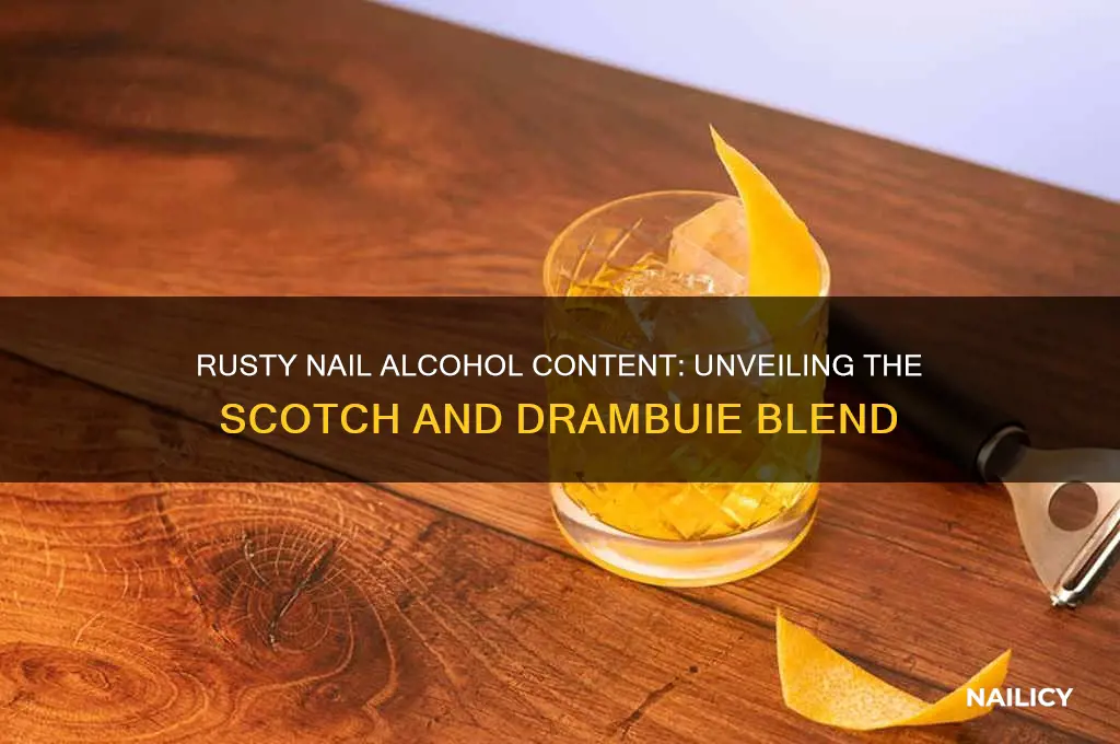what is the alcohol content of rusty nail