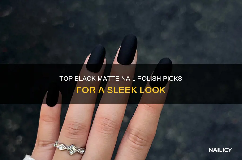 what is the best black matte nail polish