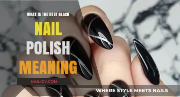 Unveiling the Edgy Elegance: What's the Best Black Nail Polish Meaning?