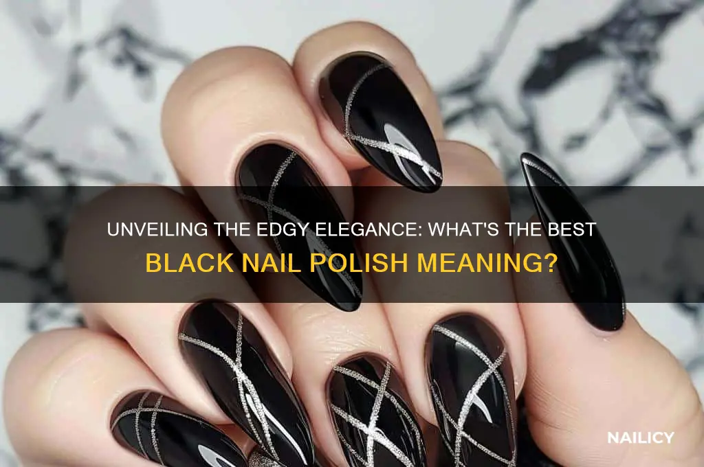 what is the best black nail polish meaning
