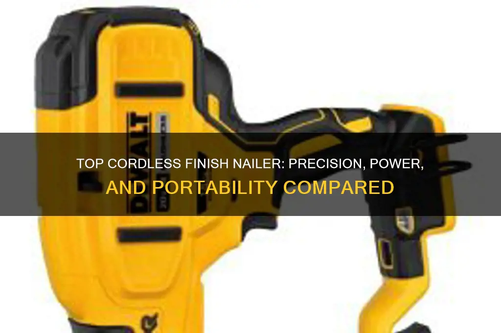 what is the best cordless finish nailer