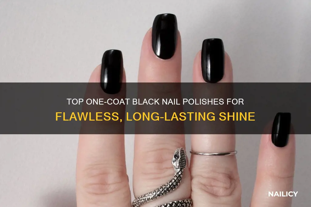what is the best one coat black nail polish
