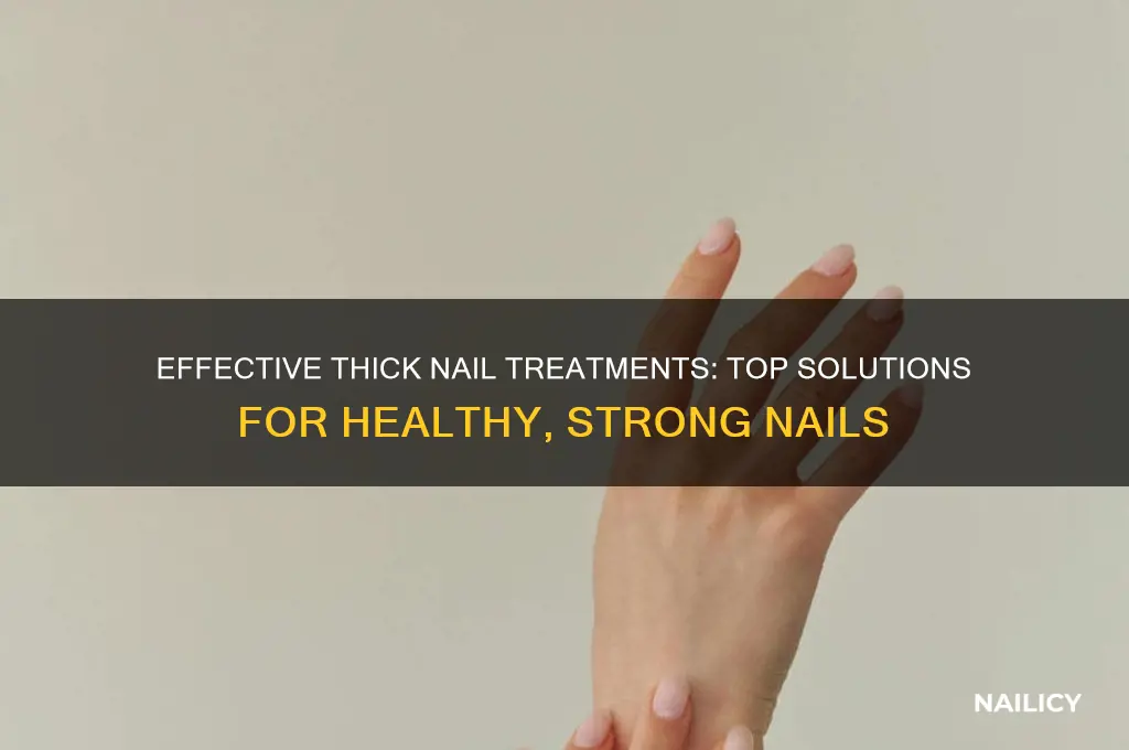 what is the best treatment for thick nails