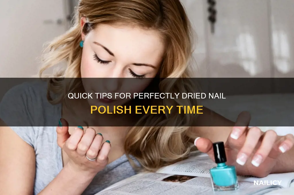 what is the best way to dry nail polish