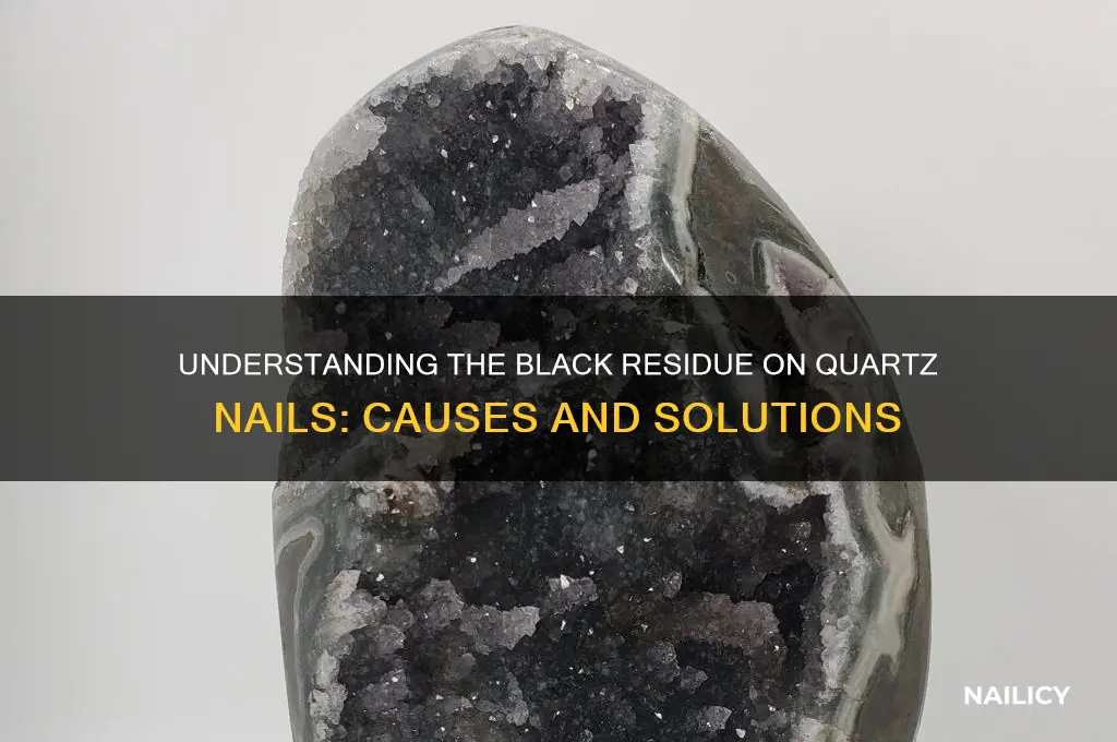 what is the black stuff on quartz nail