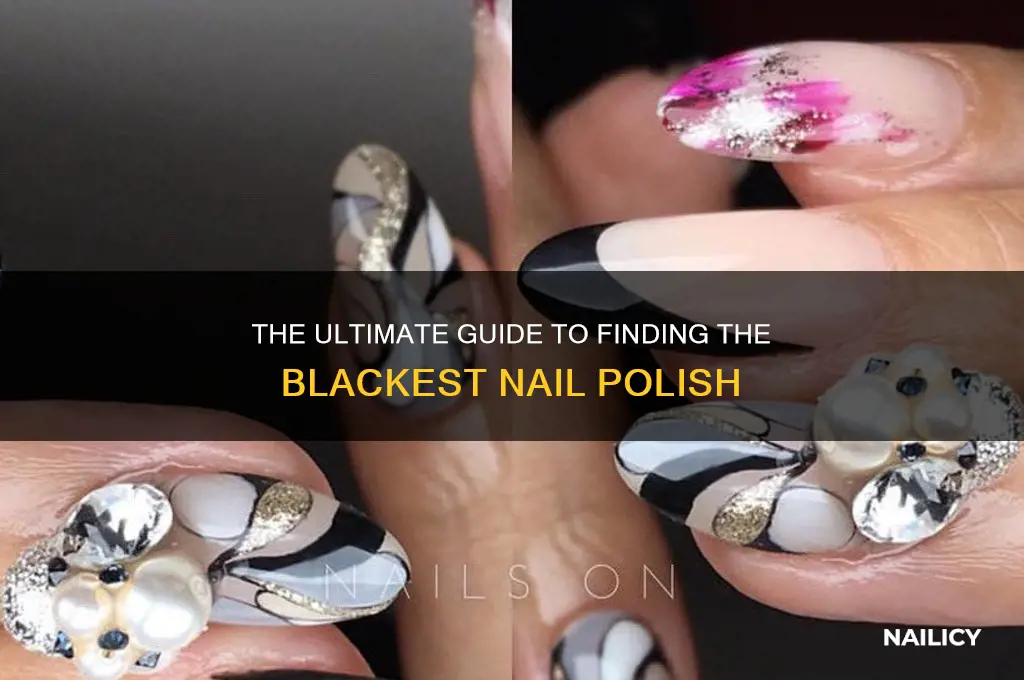 what is the blackest nail polish