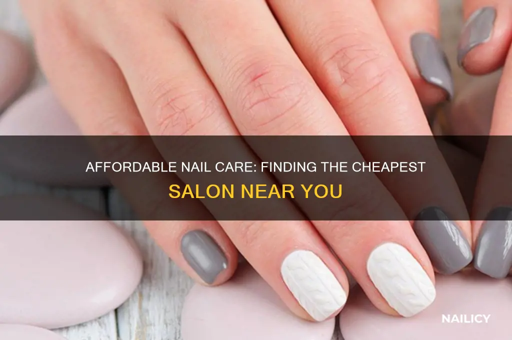 what is the cheapest nail salon