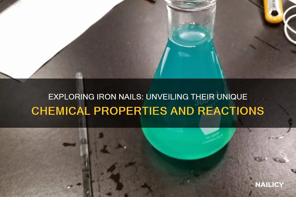 what is the chemical property of iron nail