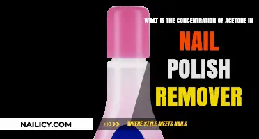 Acetone Levels in Nail Polish Remover: How Much?