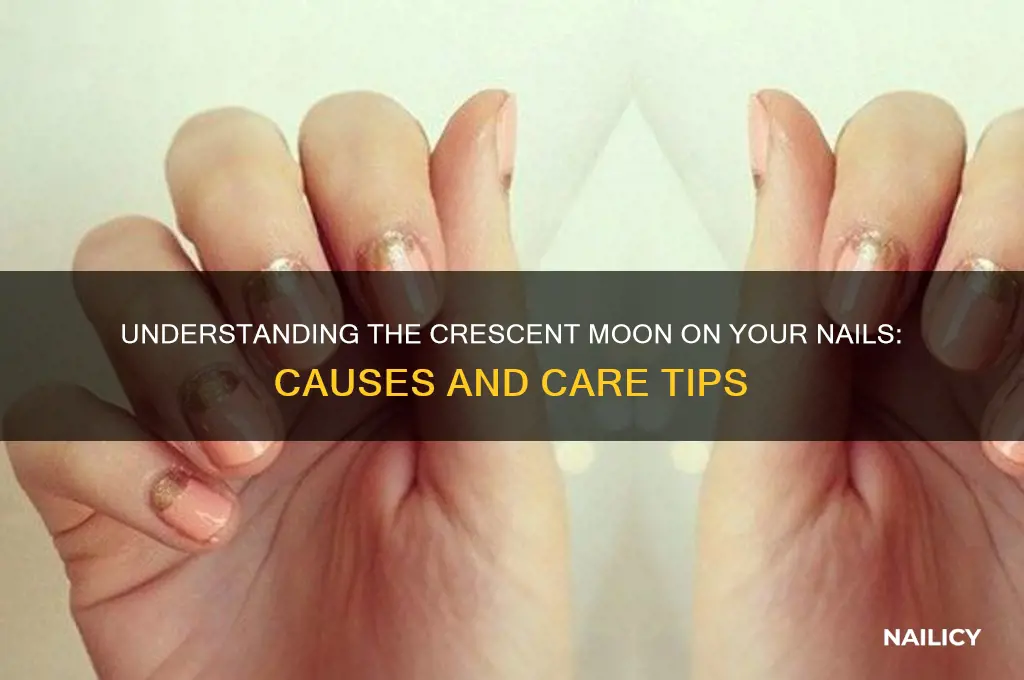 what is the crescent moon on my nails