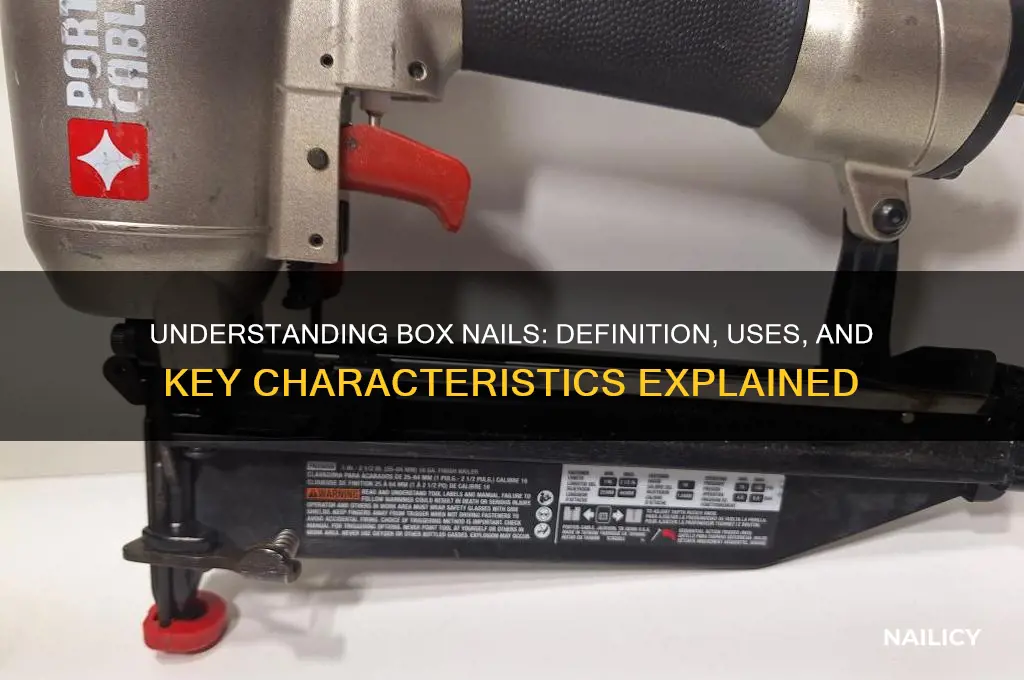 what is the definition of a box nail