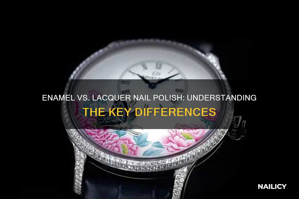 what is the difference between enamel and lacquer nail polish