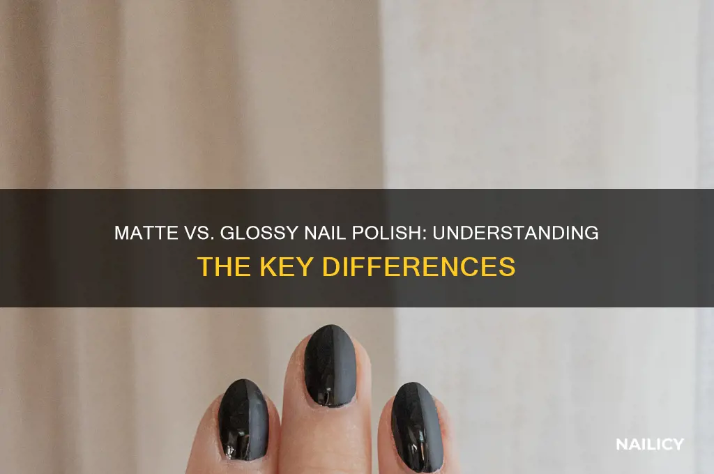 what is the difference between matte and glossy nail polish