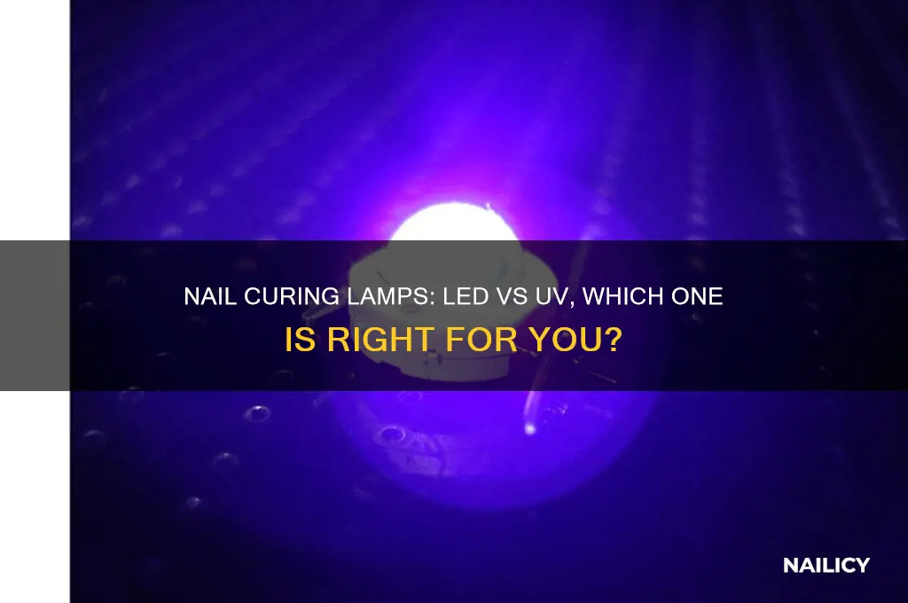 what is the difference between nail curing lamps