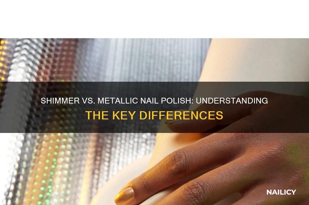 what is the difference between shimmer and metallic nail polish