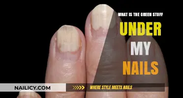 Unveiling the Mystery: What's That Green Stuff Under Your Nails?