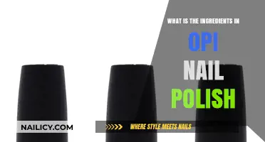OPI Nail Polish Ingredients: A Detailed Breakdown of What's Inside