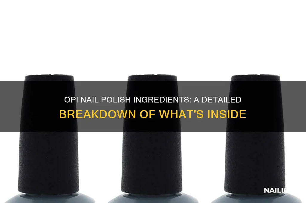 what is the ingredients in opi nail polish