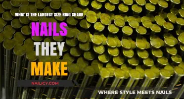 Exploring the Largest Ring Shank Nails: Sizes and Applications