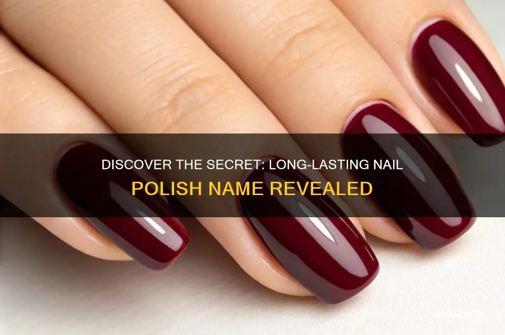 what is the long lasting nail polish called