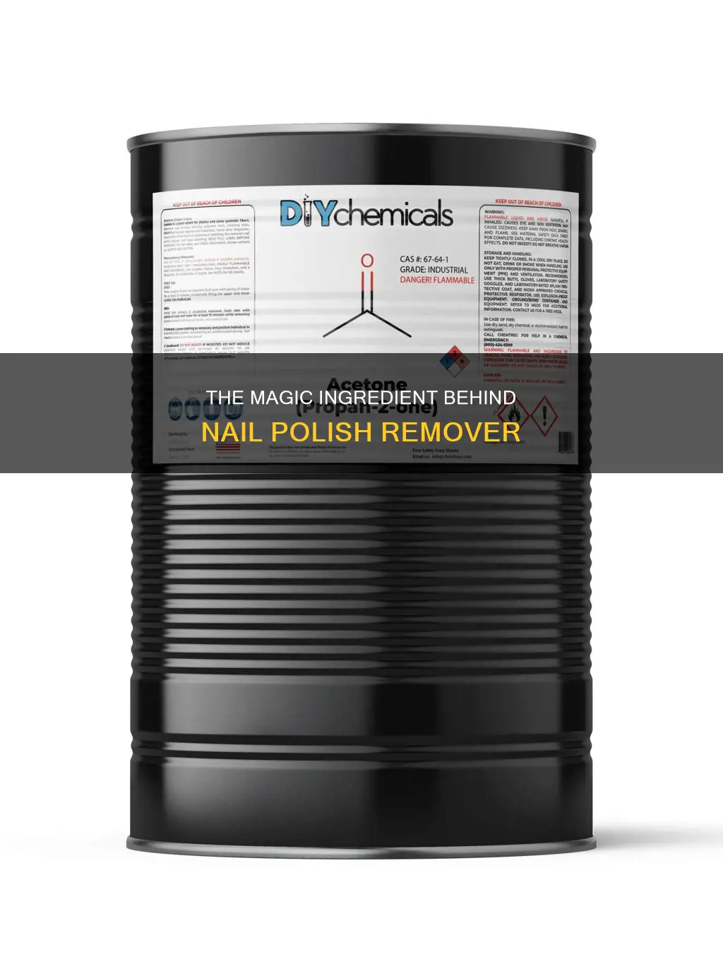what is the main component of nail polish remover