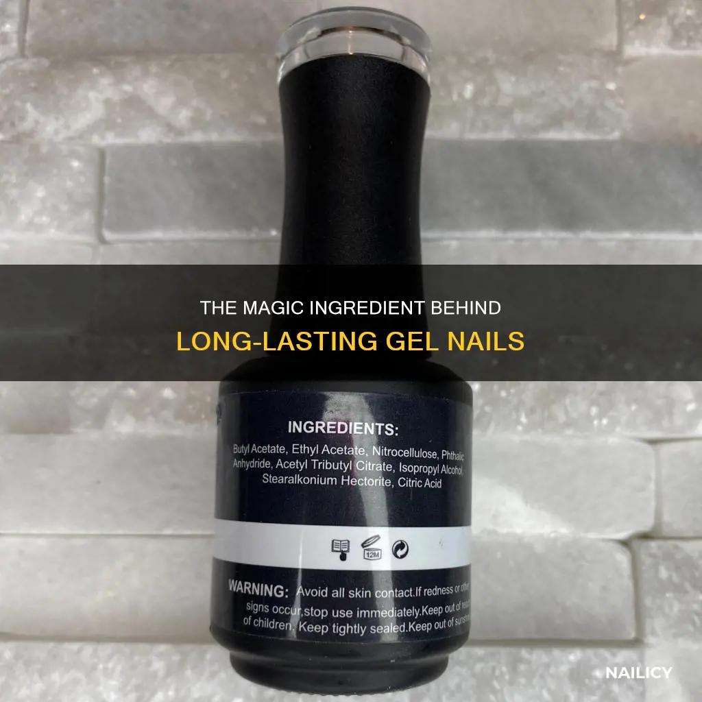 what is the main ingredient in gel nails
