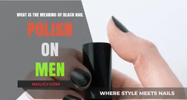 Black Nail Polish on Men: Decoding Its Meaning and Significance