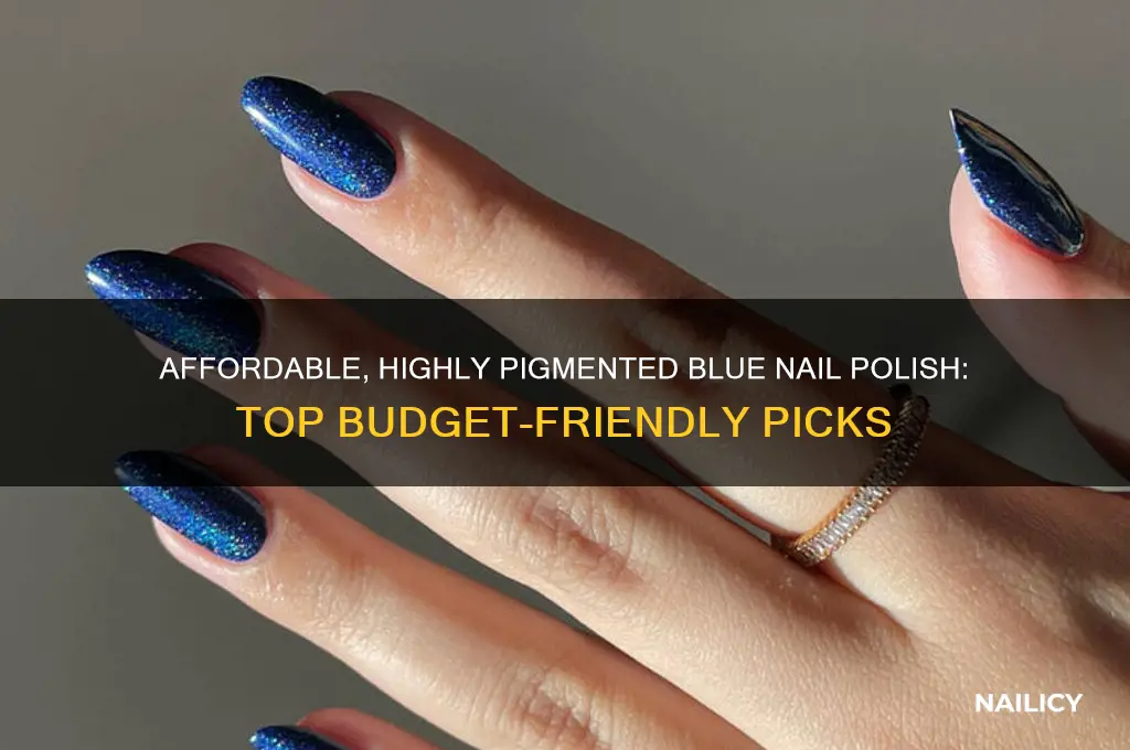what is the most highly pigmented inexpensive blue nail polish