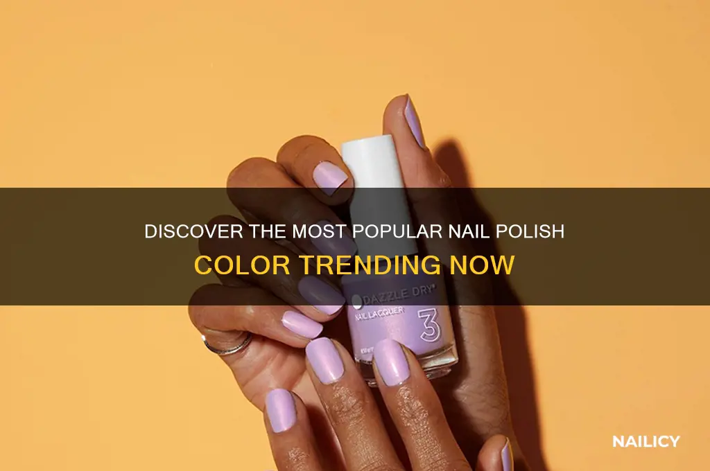 what is the most popular nail polish color