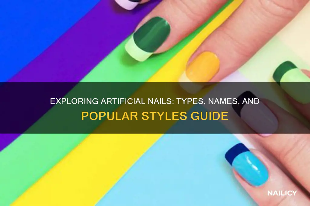 what is the name of artificial nails
