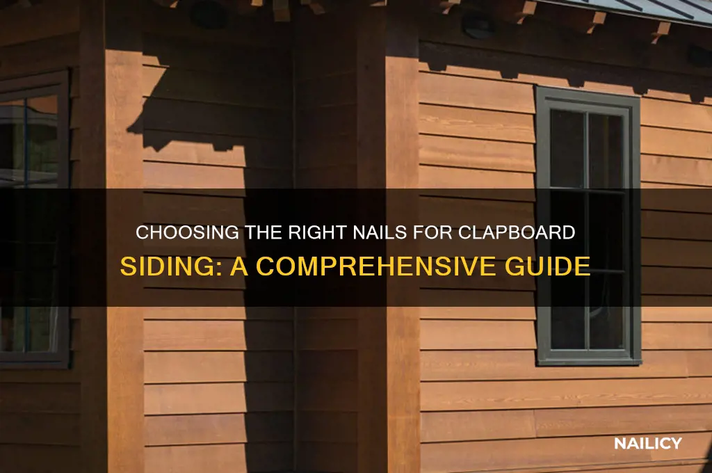 what is the proper nail for clapboards