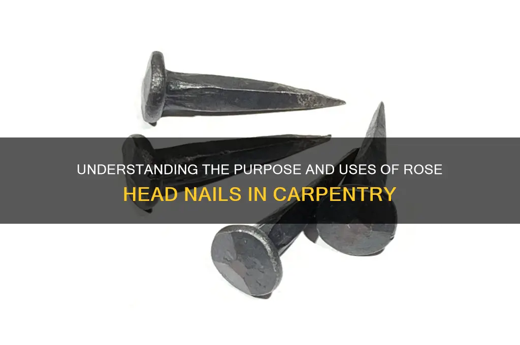 what is the purpose of rose head nails