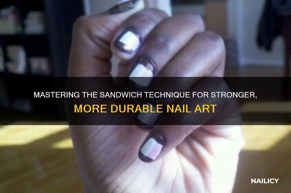 what is the sandwich technique for nails