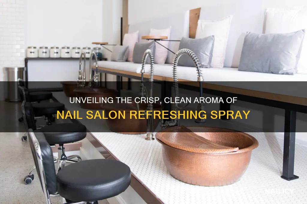 what is the scent of refreshing spray at nail salon