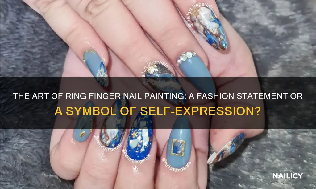 what is the significance of painting your ring finger nail