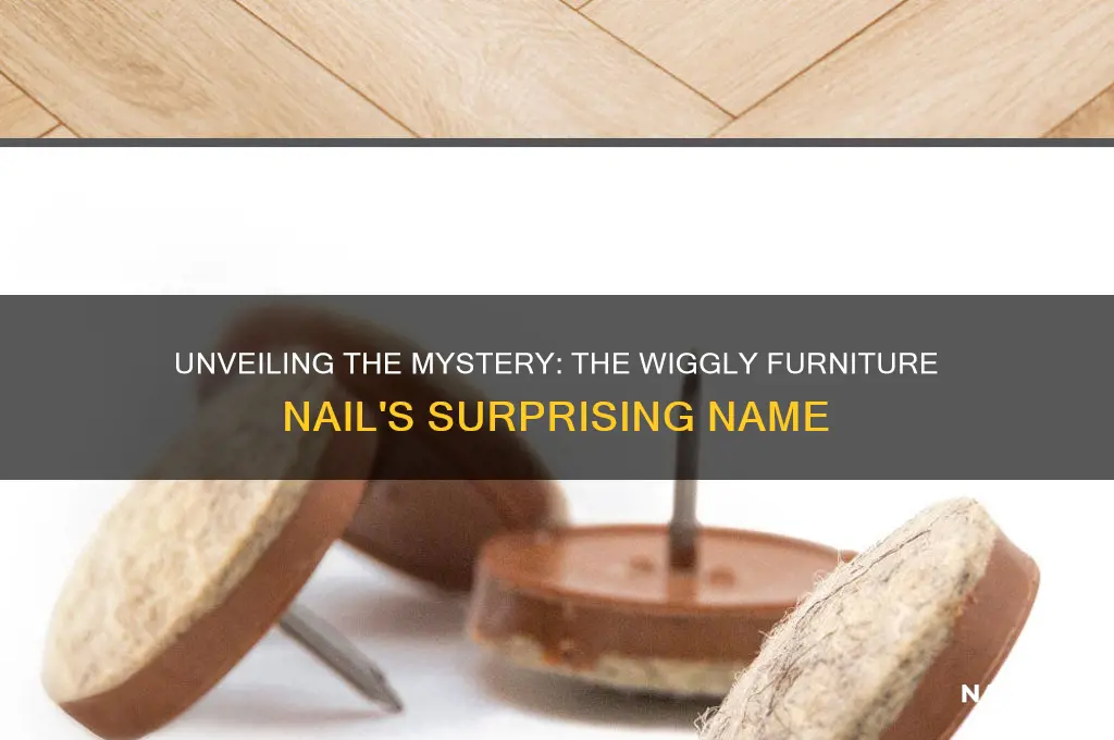 what is the skwiggly nail for furnature called