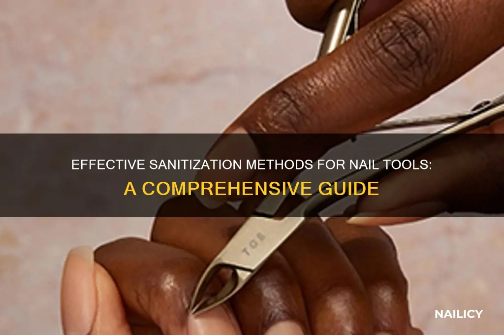 what is the solution to sanitize nail tools