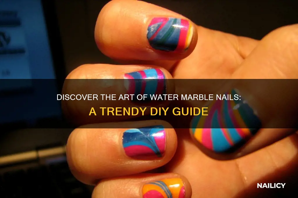 what is water marble nails