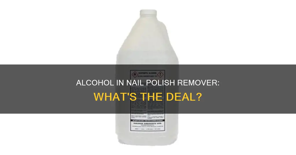 what kind of alcohol it used in nail polish remover