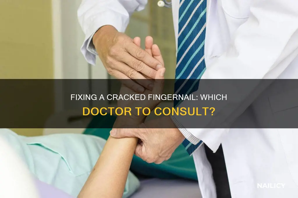 what kind of doctor will fix a crack finger nail