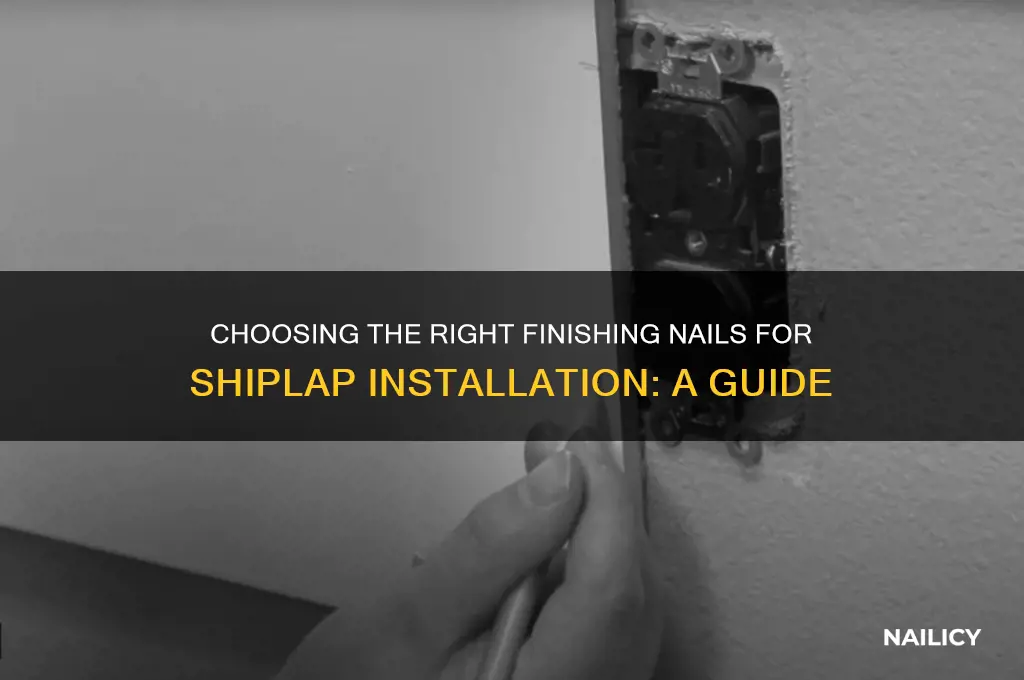 what kind of finishing nails for shiplap