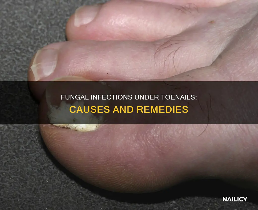 what kind of fungus grow under the toe nails
