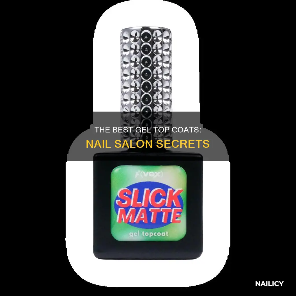 what kind of gel top coat do nail salons use