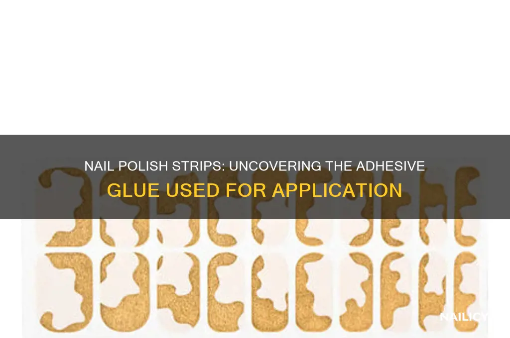 what kind of glue is used on nail polish strips