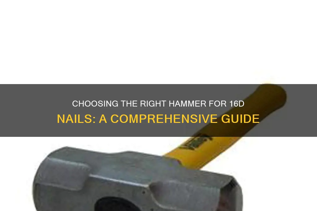 what kind of hammer for 16d nail