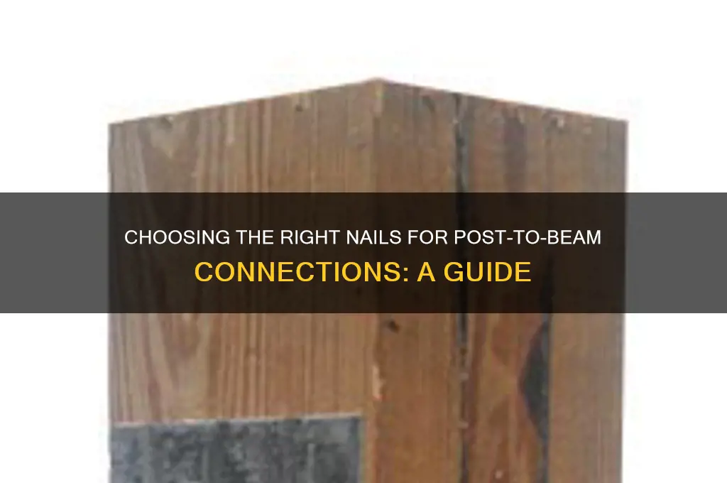 what kind of nail for post to beam