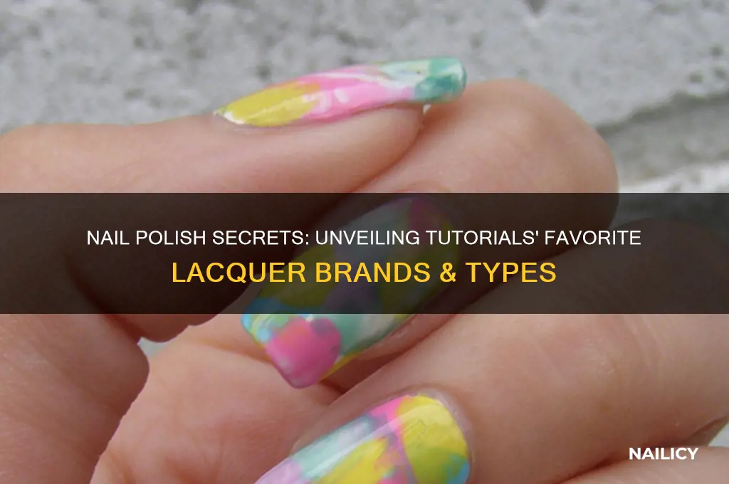 what kind of nail polish do all those tutorials use